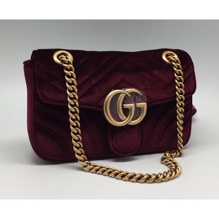 Женская сумка Gucci бордовая