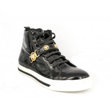 Зимние ботинки Versace Black Gold с МЕХОМ