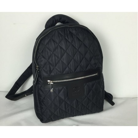 Женский рюкзак Chanel Black Текстиль