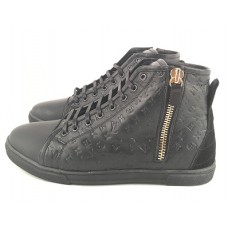 Зимние мужские брендовые кроссовки Louis Vuitton Sneakers Black