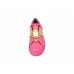 Женские кожаные кроссовки Valentino Garavani Rockstud розовые с золотом
