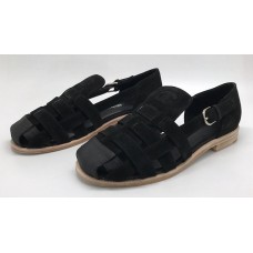 Женские замшевые сандалии Chanel Cruise черные Женские замшевые сандалии Chanel Cruise черные