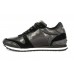 Кожаные черные кроссовки Valentino Garavani Rockstud