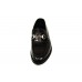 Мужские брендовые кожаные лоферы Louis Vuitton Emblem Black