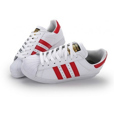 Кроссовки Adidas Superstar White/Red