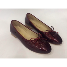 Женские брендовые кожаные балетки Chanel Cruise Low Cherry Женские брендовые кожаные балетки Chanel Cruise Low Cherry