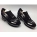 Женские замшевые кроссовки Chanel EX Sport черно-белые на каблуке