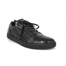 Осенние ботинки Giuseppe Zanotti Alligator Zipper  Full Black Осенние ботинки Giuseppe Zanotti Alligator Zipper  Full Black