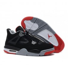 Женские баскетбольные кроссовки Nike Air Jordan 4 Retro Black/Grey/Red Женские баскетбольные кроссовки Nike Air Jordan 4 Retro Black/Grey/Red