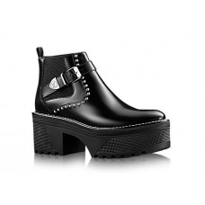 Женские осенние брендовые ботинки Louis Vuitton ChekPoint Black Женские осенние брендовые ботинки Louis Vuitton ChekPoint Black