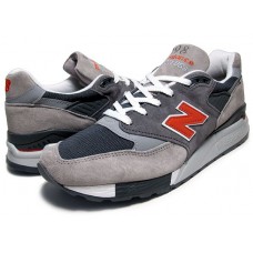 Мужские кроссовки New Balance 998 Grey Red Мужские кроссовки New Balance 998 Grey Red