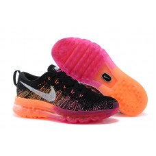Кроссовки Air Max 2015 Flyknit (Black/Orange/Pink)