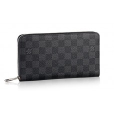 Мужской кожаный брендовый кошелек Louis Vuitton Damier Graphite Blue