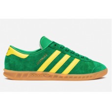 Замшевые кеды Adidas Hamburg Green/Yellow Замшевые кеды Adidas Hamburg Green/Yellow