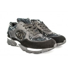 Женские брендовые кроссовки Chanel EX Sport черные Женские брендовые кроссовки Chanel EX Sport черные
