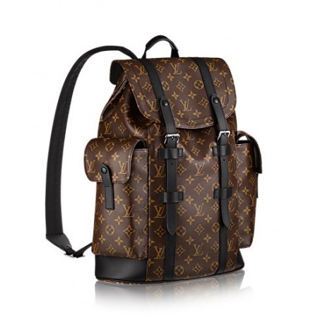 Мужской брендовый кожаный рюкзак Louis Vuitton Christopher PM Broun