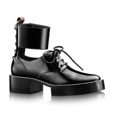 Женские осенние кожаные дерби Louis Vuitton Corcovado черные Женские осенние кожаные дерби Louis Vuitton Corcovado черные