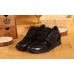 Кожаные черные кроссовки Valentino Garavani Rockstud
