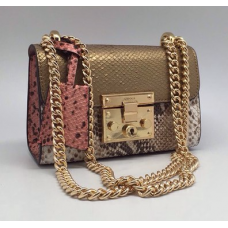 Женская кожаная сумка Gucci золотая Женская кожаная сумка Gucci золотая