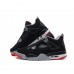 Женские баскетбольные кроссовки Nike Air Jordan 4 Retro Black/Grey/Red