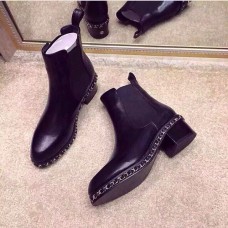 Женские осенние брендовые кожаные сапоги Chanel Женские осенние брендовые кожаные сапоги Chanel