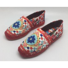 Женские эспадрильи Dolce & Gabbana красные с узорами