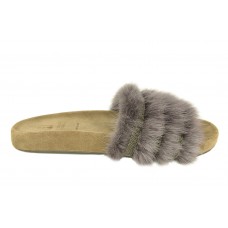 Женские шлепанцы Brunello Cucinelli с мехом