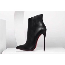 Женские осенние кожаные ботильоны Christian Louboutin Pigalle черные Женские осенние кожаные ботильоны Christian Louboutin Pigalle черные