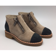 Женские осенние замшевые ботинки Chanel Beige Cruise Женские осенние замшевые ботинки Chanel Beige Cruise