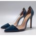 Женские кожаные лакированные туфли Gianvito Rossi Plexi синие