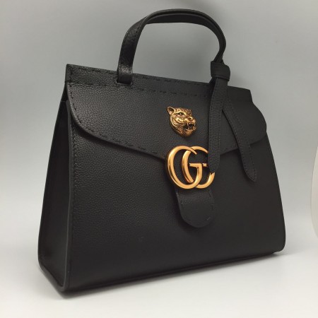 Женская сумка Gucci черная кожа