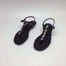 Женские кожаные сандалии Chanel Cruise Black Женские кожаные сандалии Chanel Cruise Black