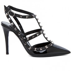 Женские кожаные лакированные туфли Valentino Garavani Rockstud Женские кожаные лакированные туфли Valentino Garavani Rockstud