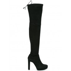 Ботфорты Stuart Weitzman Black X Велюр Ботфорты Stuart Weitzman Black X Велюр
