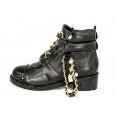 Женские ботинки Chanel High Black L с браслетом Женские ботинки Chanel High Black L с браслетом