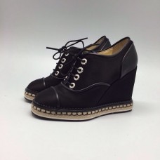 Женские осенние брендовые ботильоны Chanel Cruise Black Текстиль Женские осенние брендовые ботильоны Chanel Cruise Black Текстиль