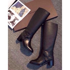 Женские кожаные брендовые сапоги Louis Vuitton Millenium