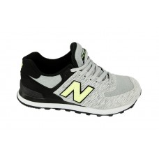Женские летние кроссовки New Balance 574 Black/Grey/Yellow Женские летние кроссовки New Balance 574 Black/Grey/Yellow