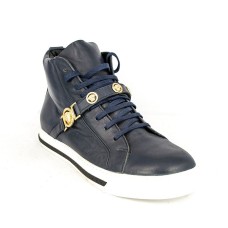 Зимние ботинки Versace Blue с МЕХОМ