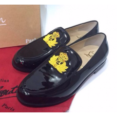 Женские лакированные черные лоферы Christian Louboutin Pigalle Женские лакированные черные лоферы Christian Louboutin Pigalle