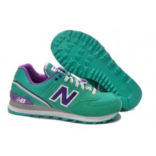 Женские летние кроссовки New Balance 574 Green/Blue/Violet Женские летние кроссовки New Balance 574 Green/Blue/Violet