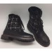 Зимние женские ботинки Chanel High Black
