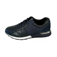 Мужские брендовые кожаные кроссовки Louis Vuitton Run Away Sneakers Blue Мужские брендовые кожаные кроссовки Louis Vuitton Run Away Sneakers Blue