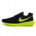 Кроссовки Nike Roshe Run Black/Green