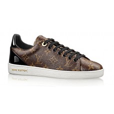 Женские летние кожаные кроссовки Louis Vuitton Frontrow коричневые Женские летние кожаные кроссовки Louis Vuitton Frontrow коричневые