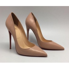 Женские брендовые бежевые кожаные туфли Christian Louboutin Женские брендовые бежевые кожаные туфли Christian Louboutin