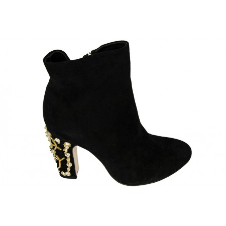 Женские ботинки Dolce & Gabbana Black Velvet