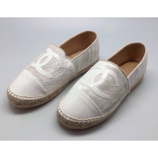 Женские белые эспадрильи Chanel Cruise White Женские белые эспадрильи Chanel Cruise White