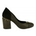 Женские летние кожаные туфли Chanel Cruise черные с лаком