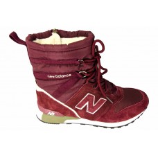 Женские зимние дутики New Balance Red с мехом Женские зимние дутики New Balance Red с мехом